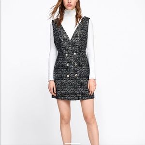 Zara mini dress pinafore
